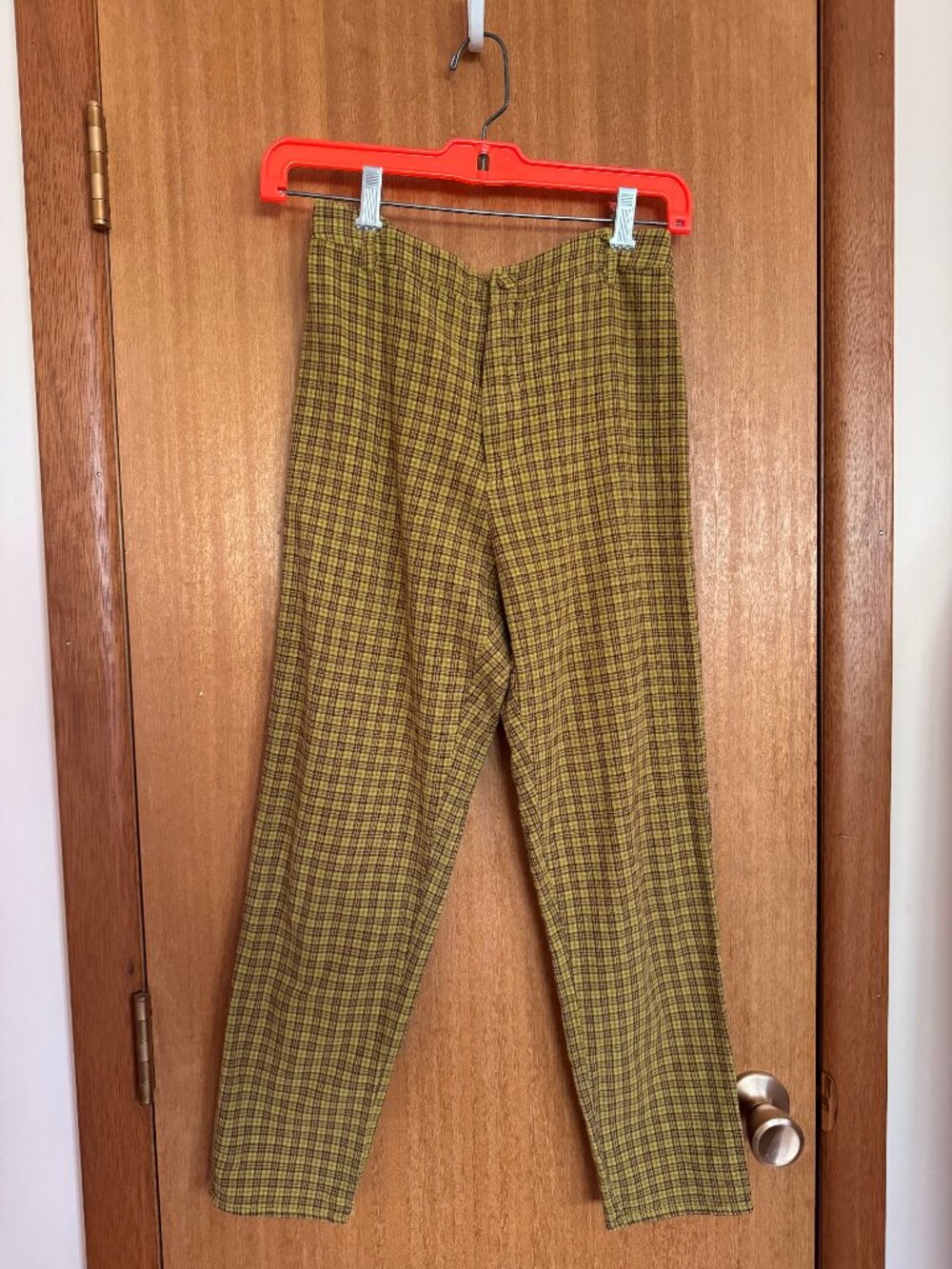 Cropped Plaid Pants